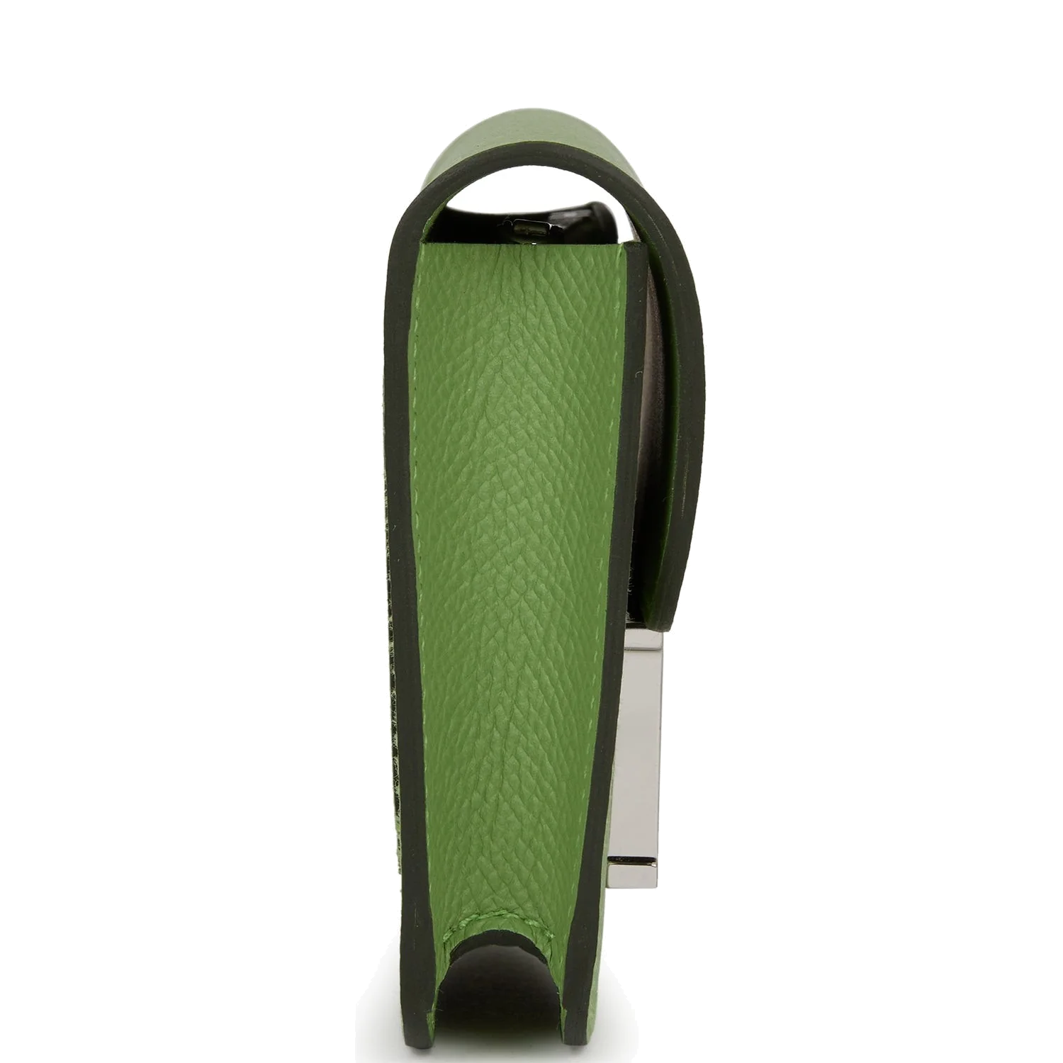 Hermes Constance Slim Wallet Vert Criquet Epsom Palladium Hardware — фото 5