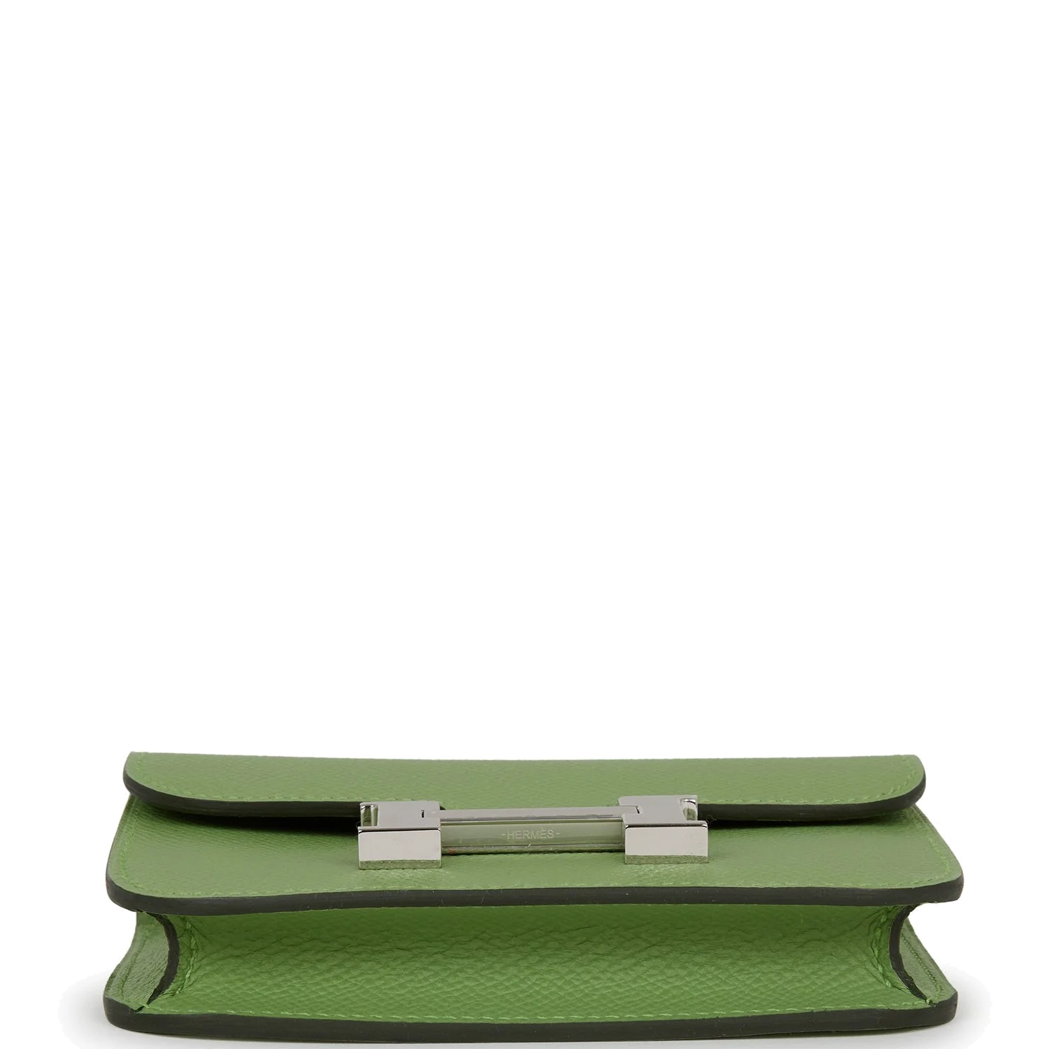 Hermes Constance Slim Wallet Vert Criquet Epsom Palladium Hardware — фото 7