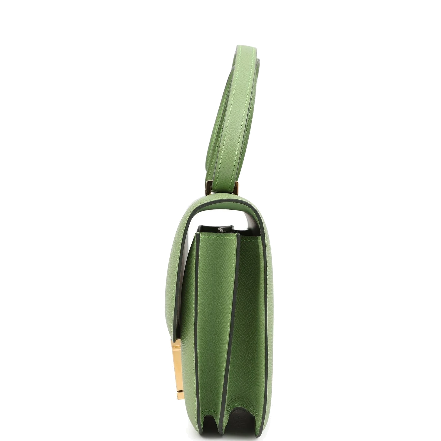 Hermes Constance 18 Vert Criquet Epsom Gold Hardware Зеленый сверчок — фото 4