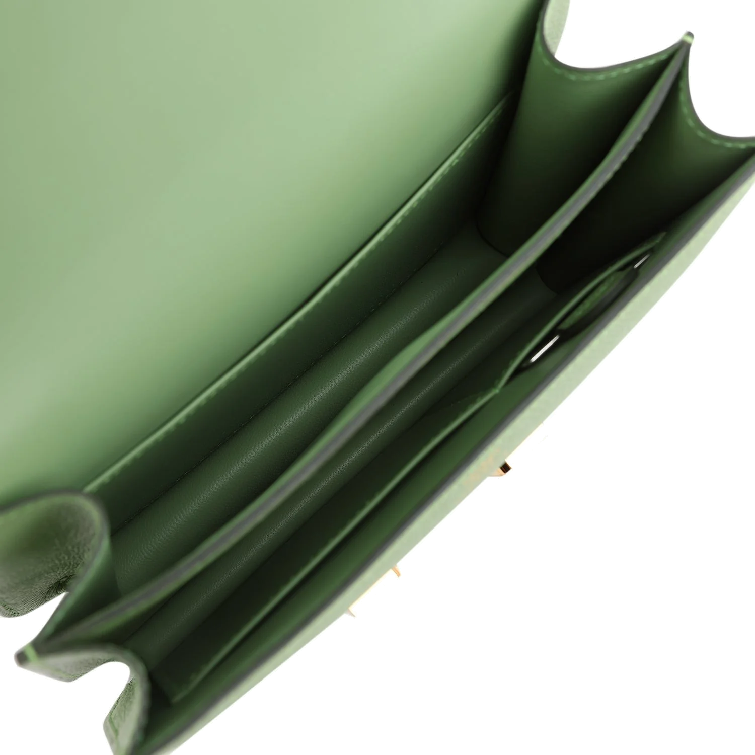 Hermes Constance 18 Vert Criquet Epsom Gold Hardware Зеленый сверчок — фото 8