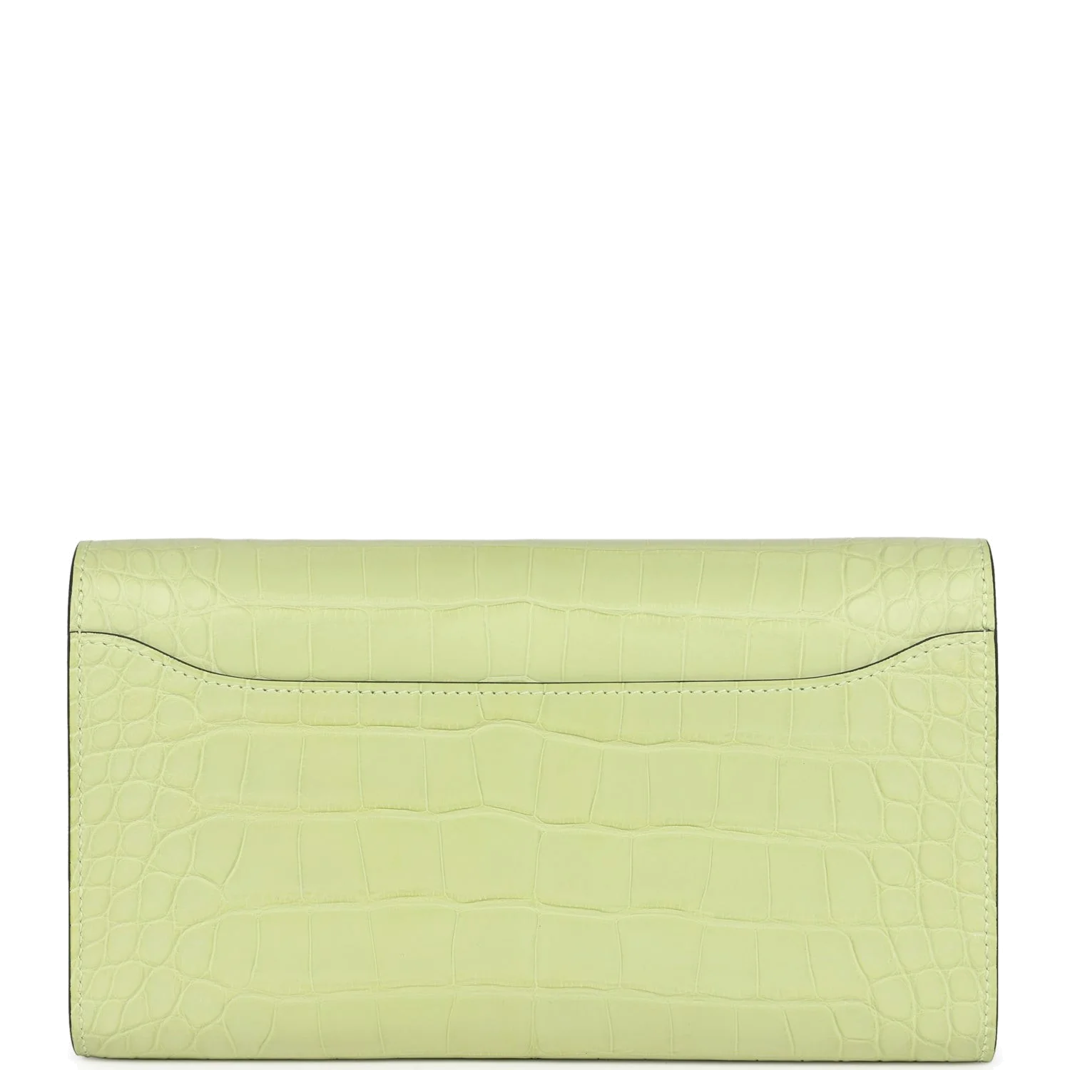 Hermes Constance Wallet To Go Jaune Bourgeon Matte Alligator Palladium Hardware — фото 5