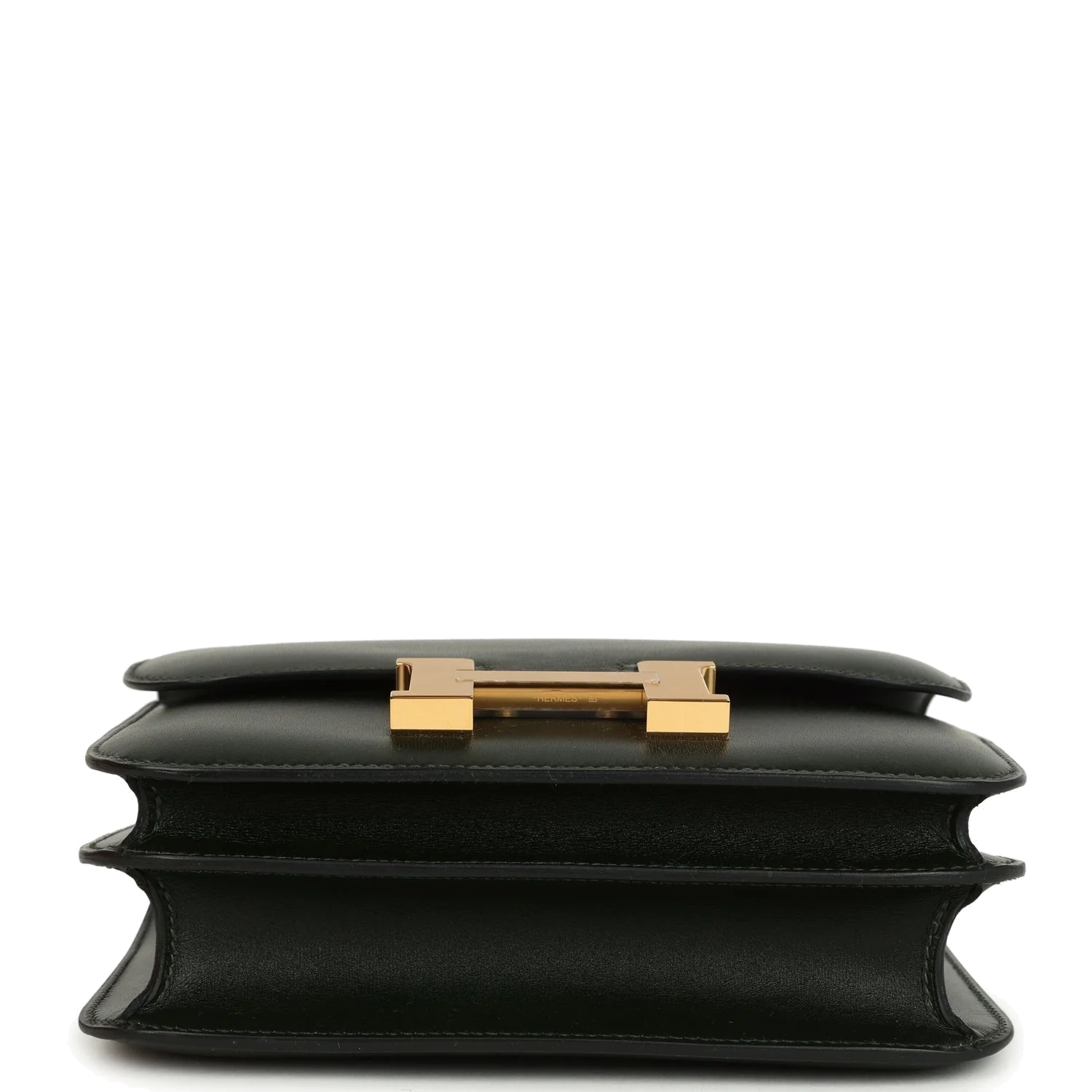 Hermes Constance 18 Vert Fonce Box Gold Hardware Зеленый темный — фото 7