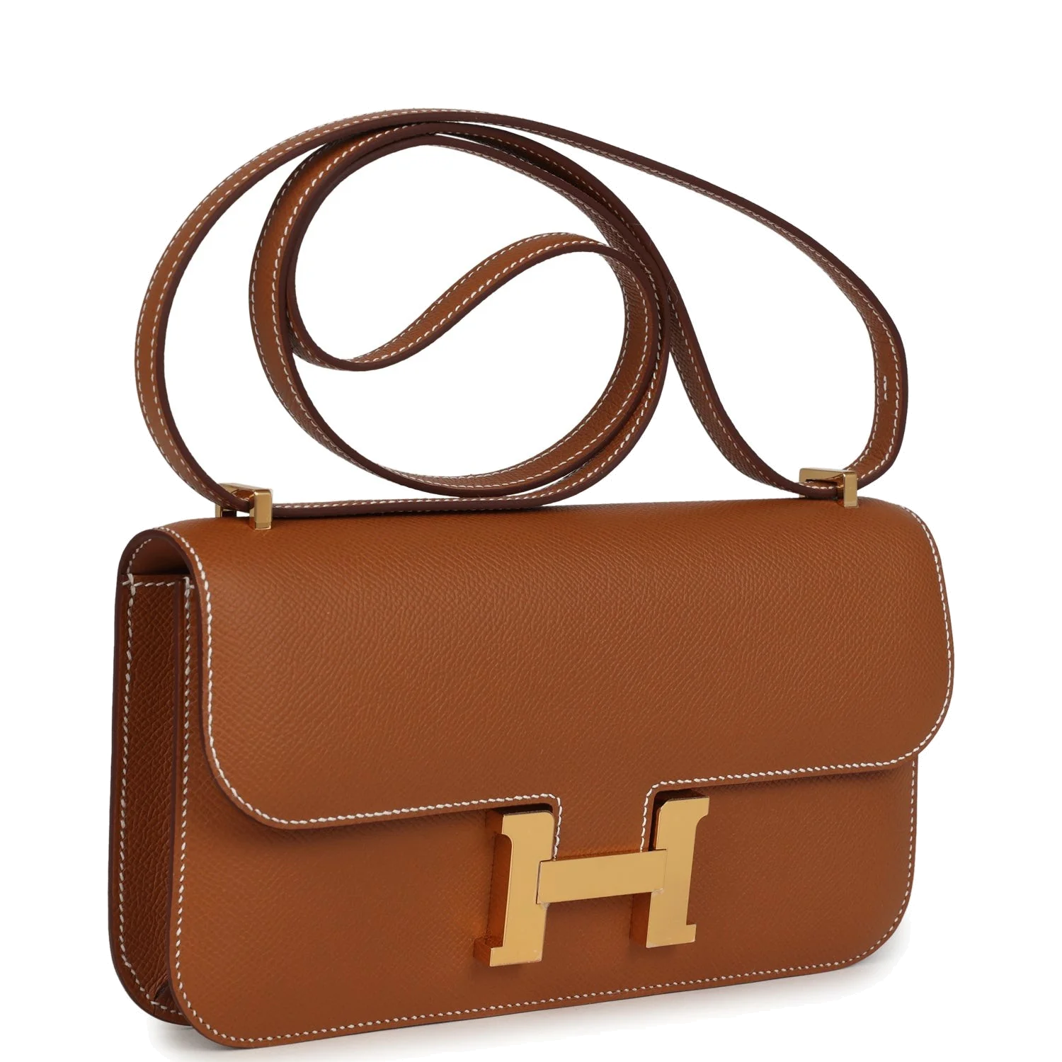 Hermes Constance Elan Gold Epsom Gold Hardware — фото 3