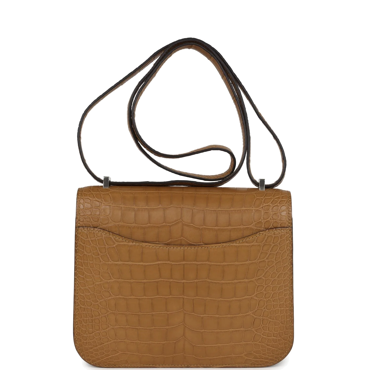 Hermes Constance 18 Kraft Matte Alligator Palladium Hardware Крафт матовый — фото 5