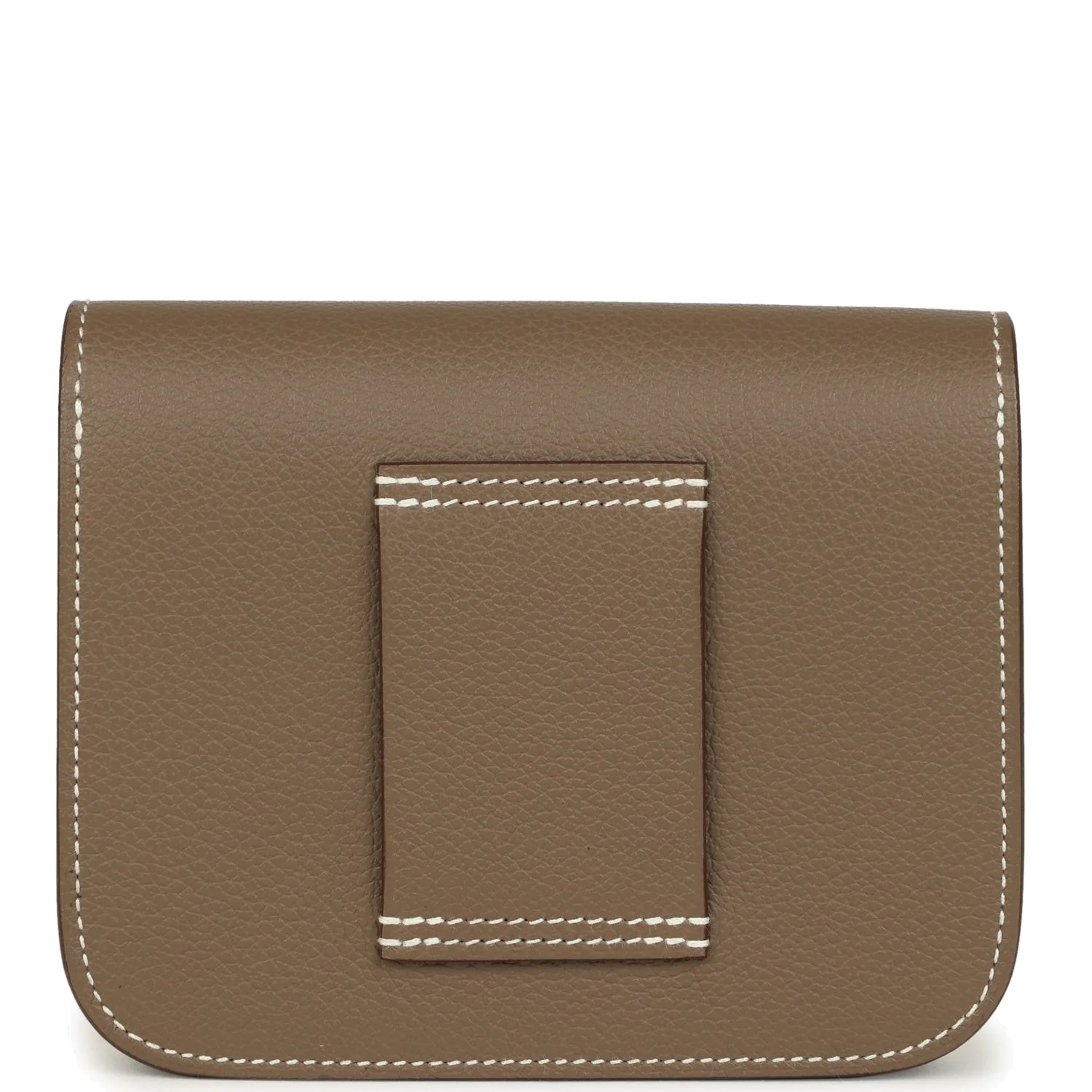 Hermes Constance Slim Compact Wallet Etoupe Evercolor Gold Hardware — фото 5