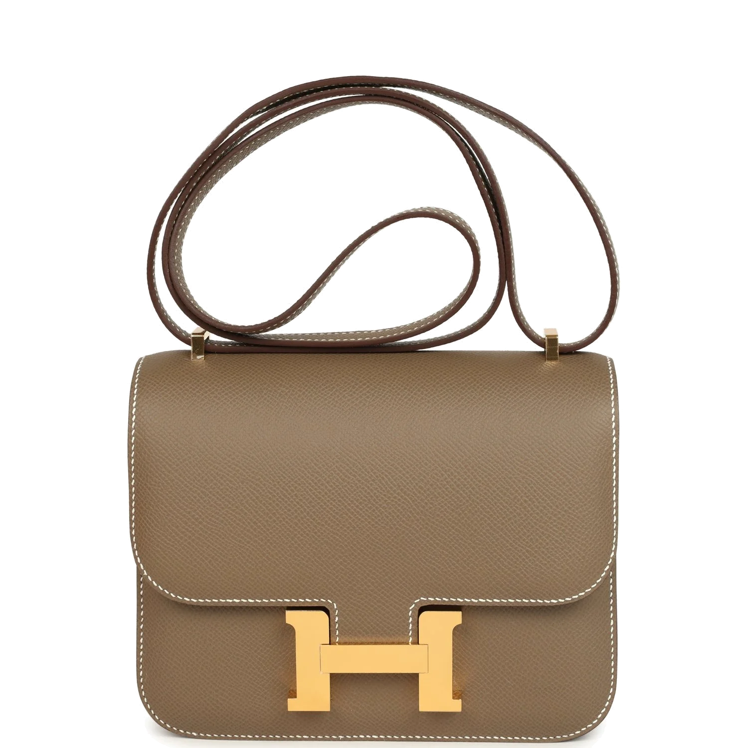 Hermes Constance 18 Etoupe Epsom Gold Hardware Этуп Epsom — фото 2
