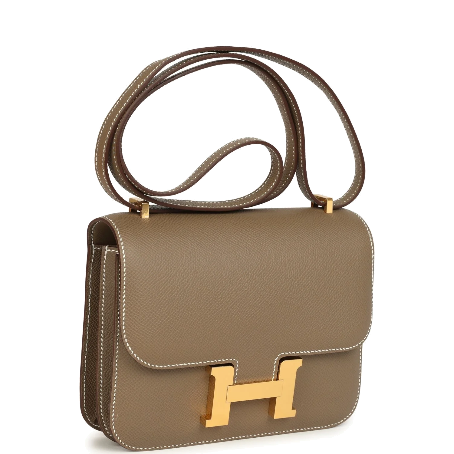 Hermes Constance 18 Etoupe Epsom Gold Hardware Этуп Epsom — фото 3