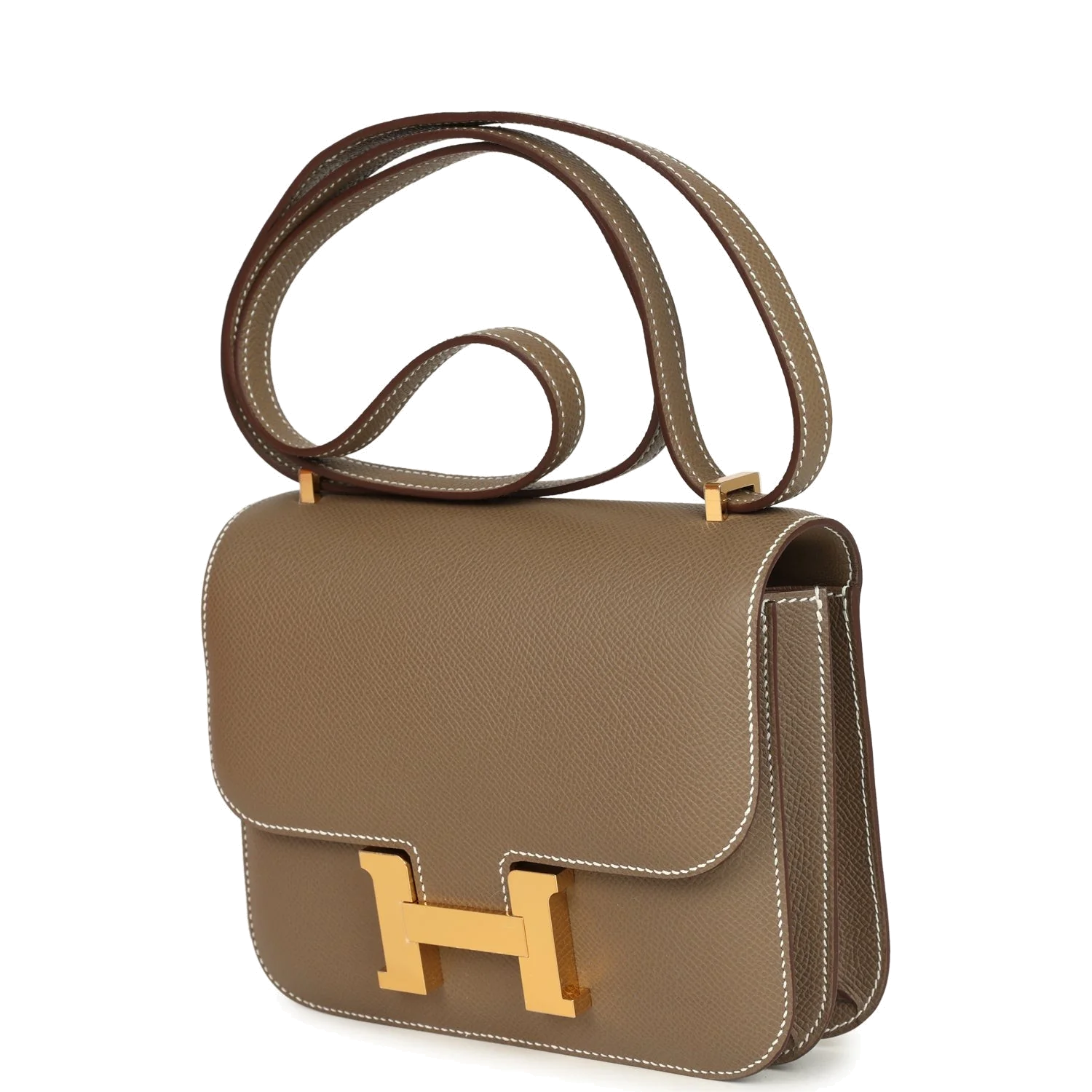 Hermes Constance 18 Etoupe Epsom Gold Hardware Этуп Epsom — фото 4