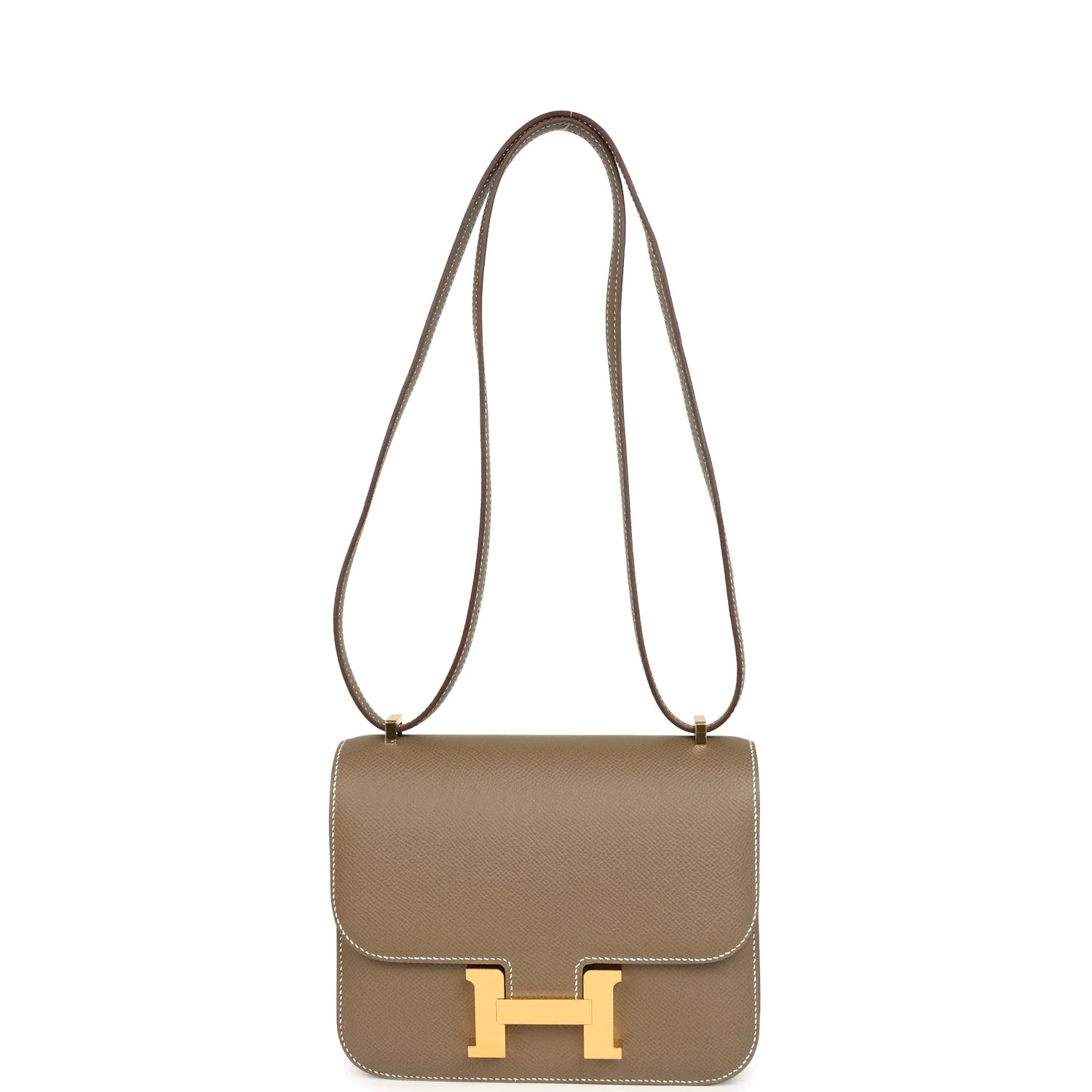 Hermes Constance 18 Etoupe Epsom Gold Hardware Этуп Epsom — фото 8
