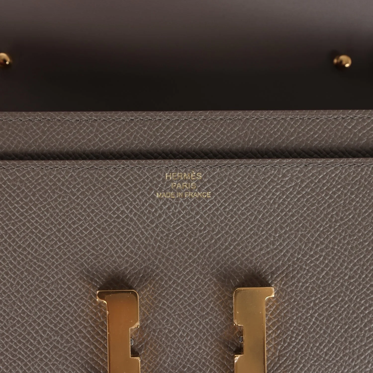 Hermes Constance Wallet To Go Etain Epsom Gold Hardware — фото 8