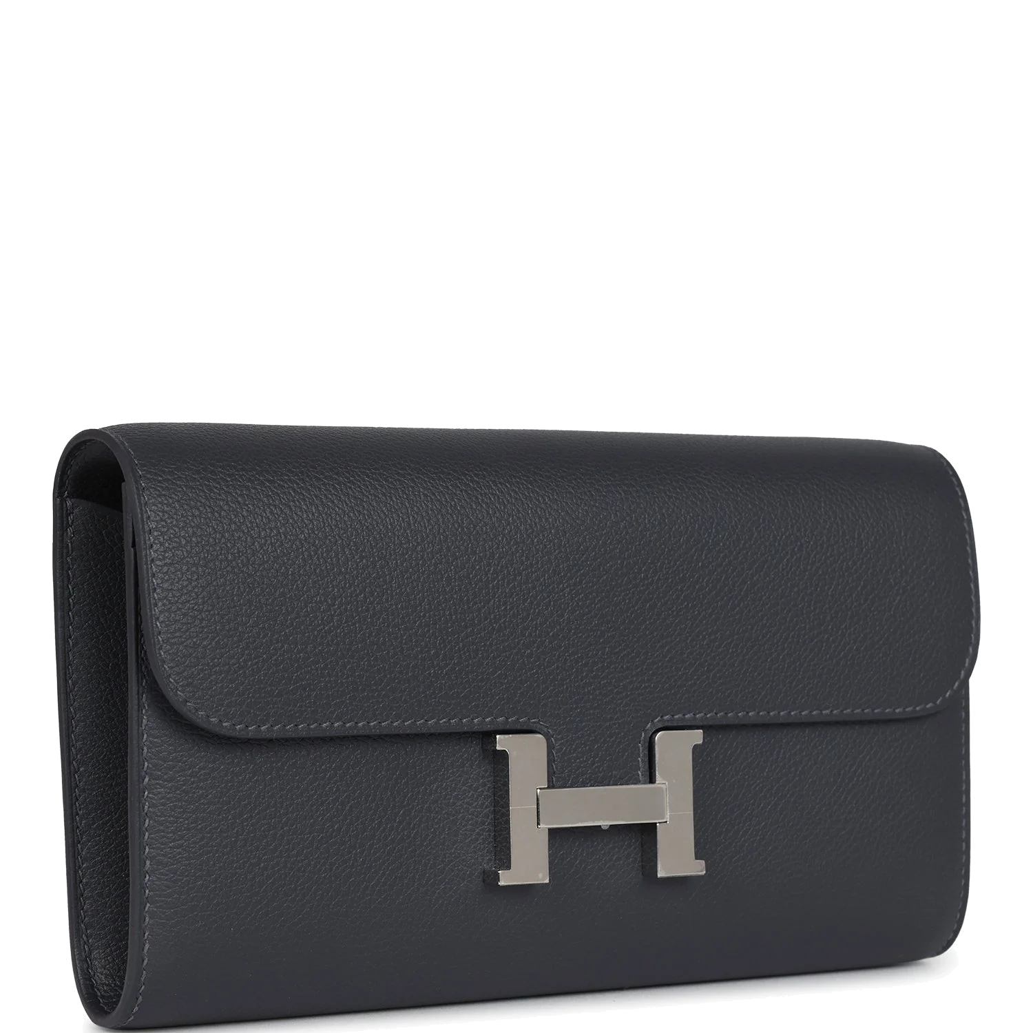 Hermes Constance Wallet To Go Ardoise Evercolor Palladium Hardware — фото 3