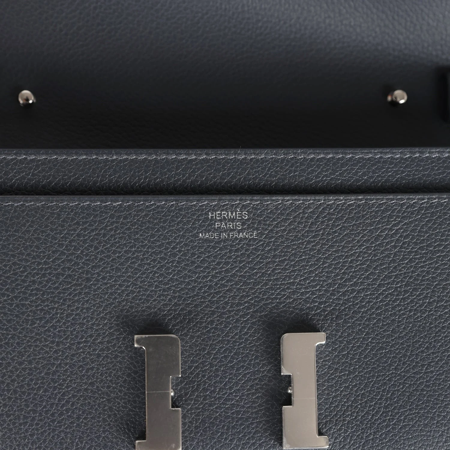 Hermes Constance Wallet To Go Ardoise Evercolor Palladium Hardware — фото 8