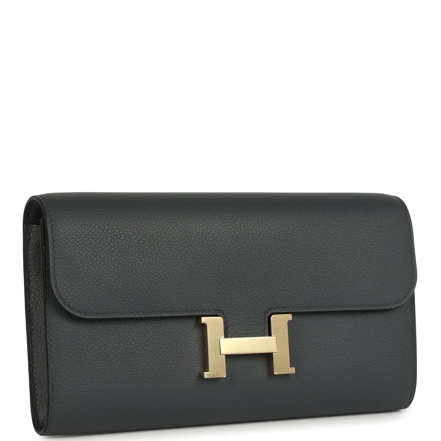 Hermes Constance Wallet To Go Gris Misty Evercolor Permabrass Hardware — фото 3
