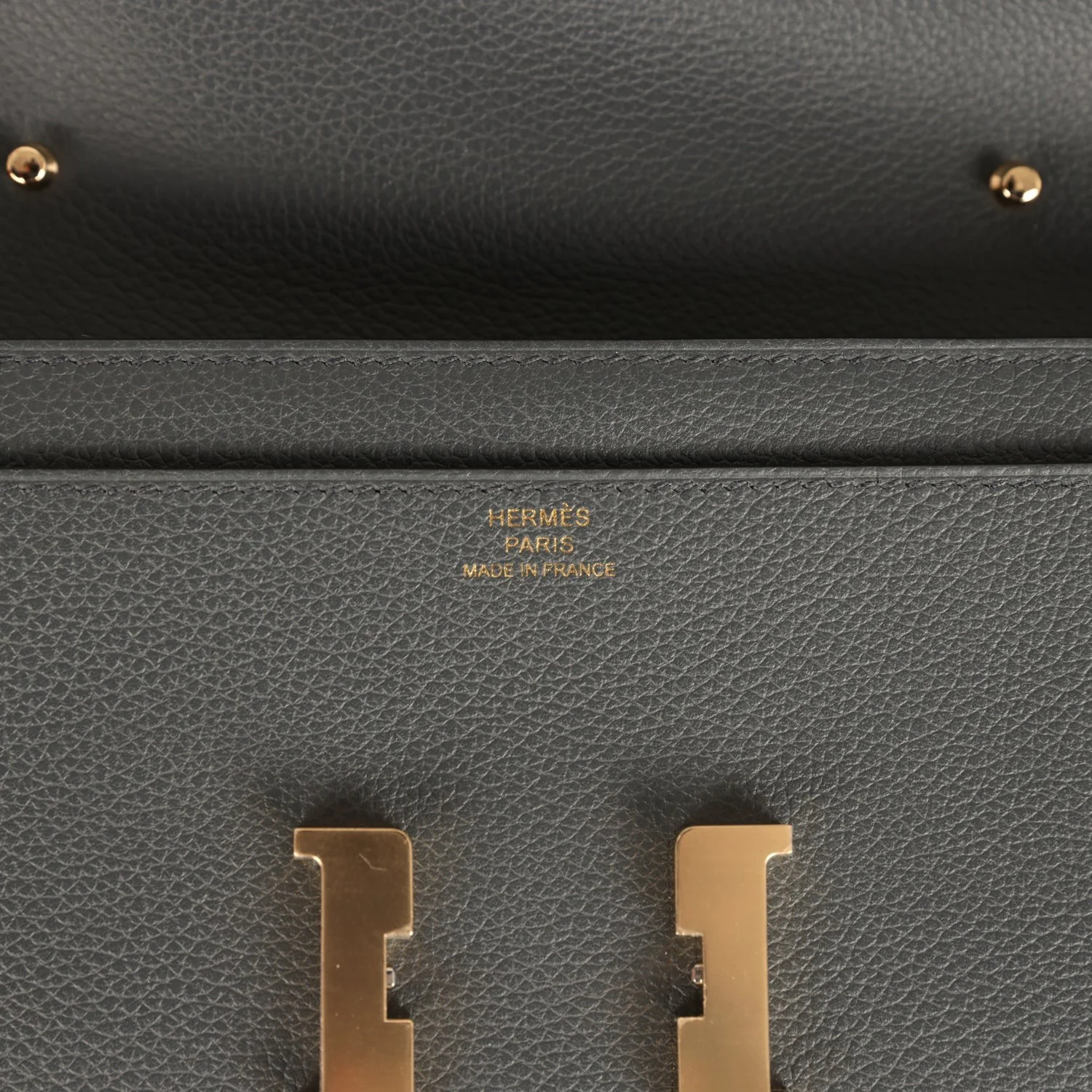 Hermes Constance Wallet To Go Gris Misty Evercolor Permabrass Hardware — фото 8