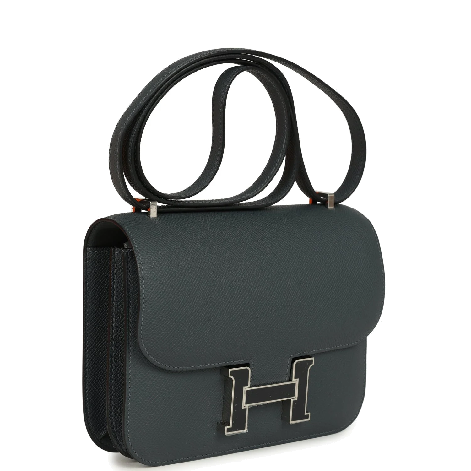 Hermes Constance 18 Gris Misty Epsom Lacquered Palladium Hardware Серый Мисти — фото 3