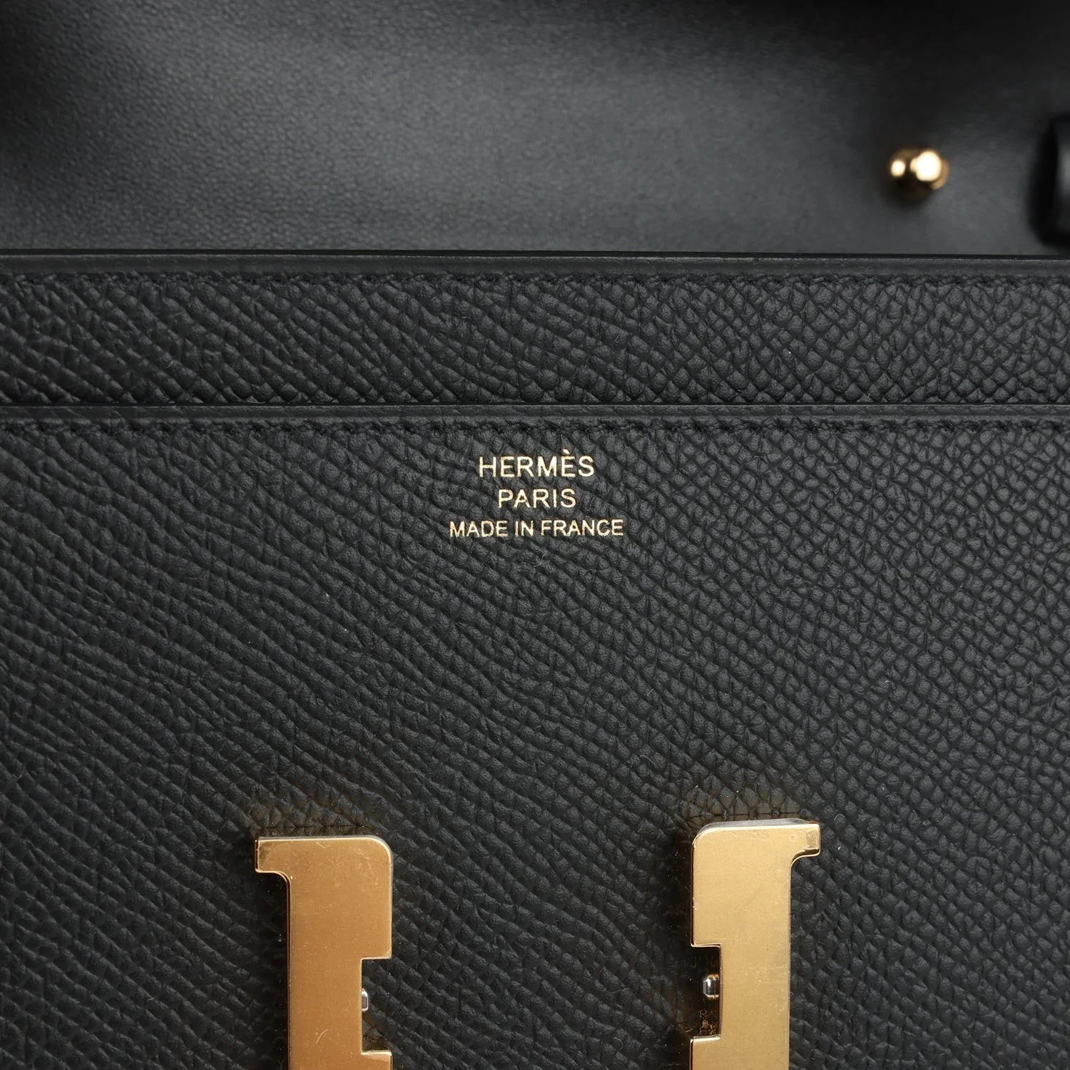 Hermes Constance Wallet To Go Black Epsom Gold Hardware — фото 8