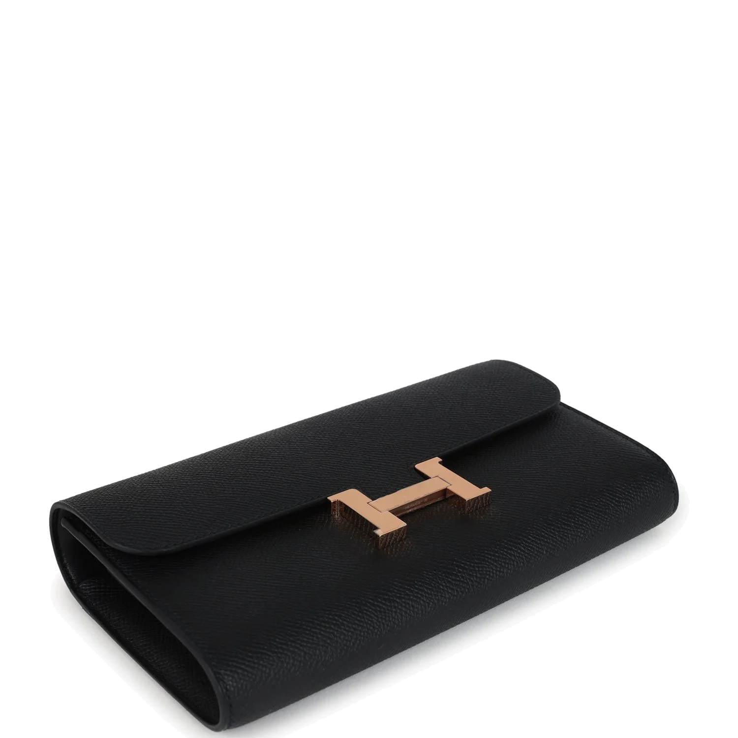 Hermes Constance Wallet To Go Black Epsom Rose Gold Hardware — фото 7