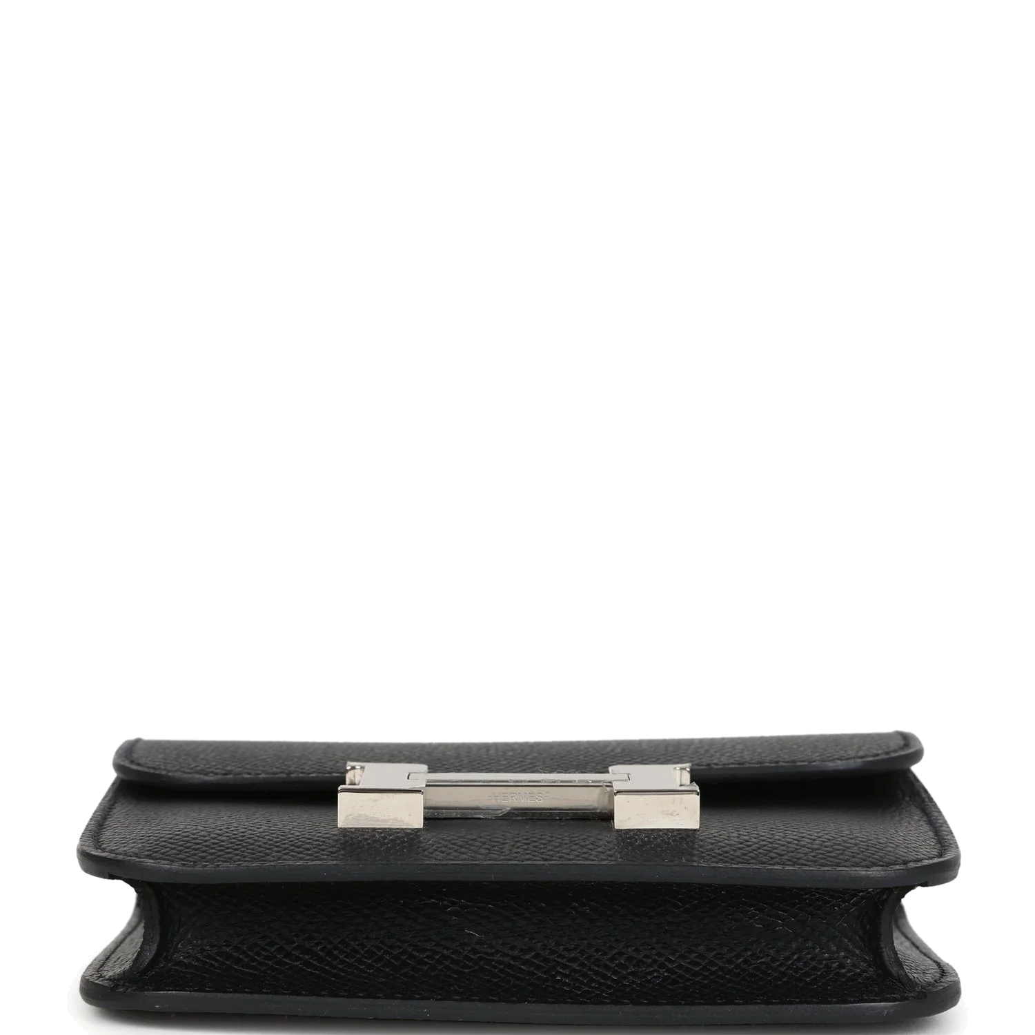Hermes Constance Slim Wallet Black Epsom Palladium Hardware — фото 7