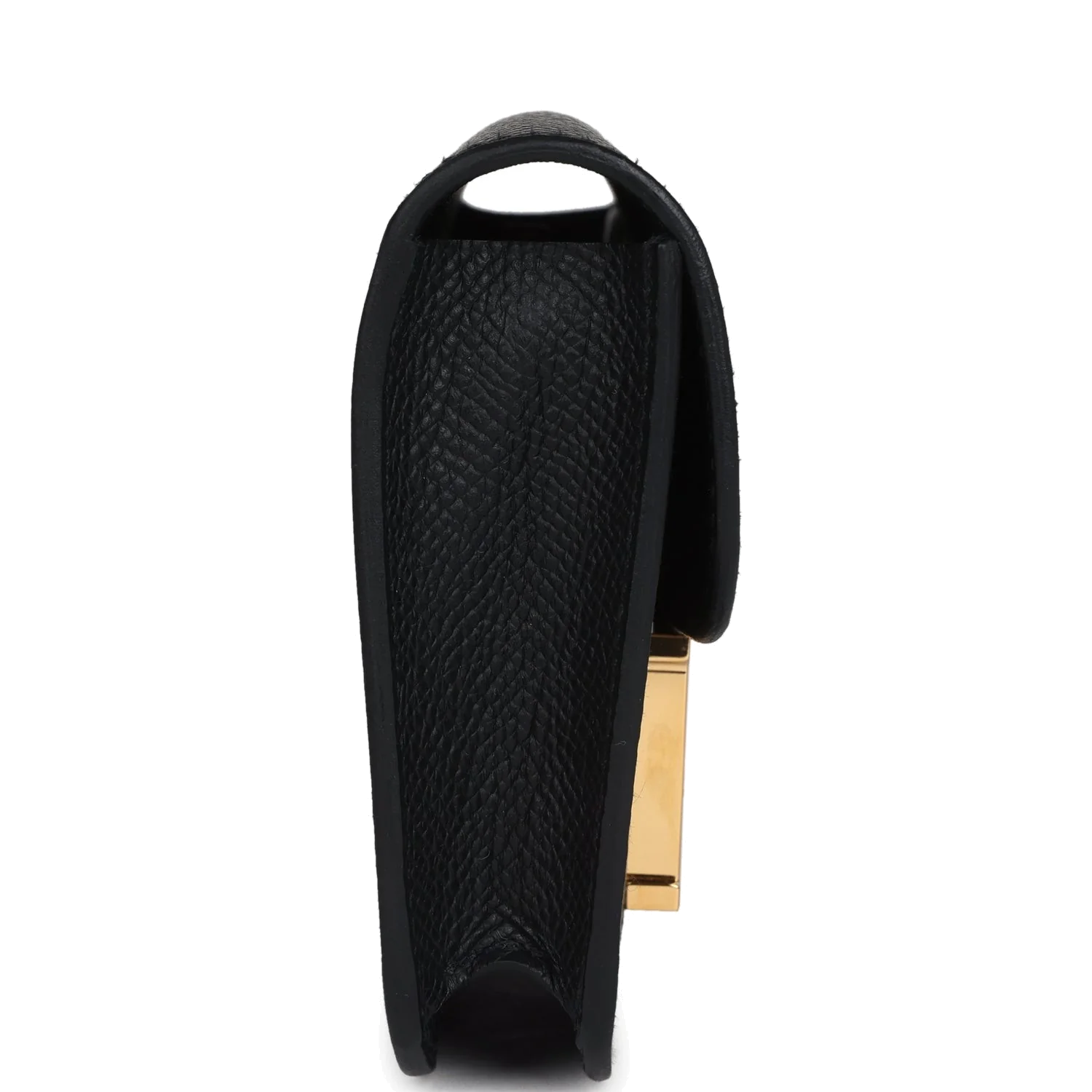 Hermes Constance Slim Wallet Black Epsom Gold Hardware — фото 4