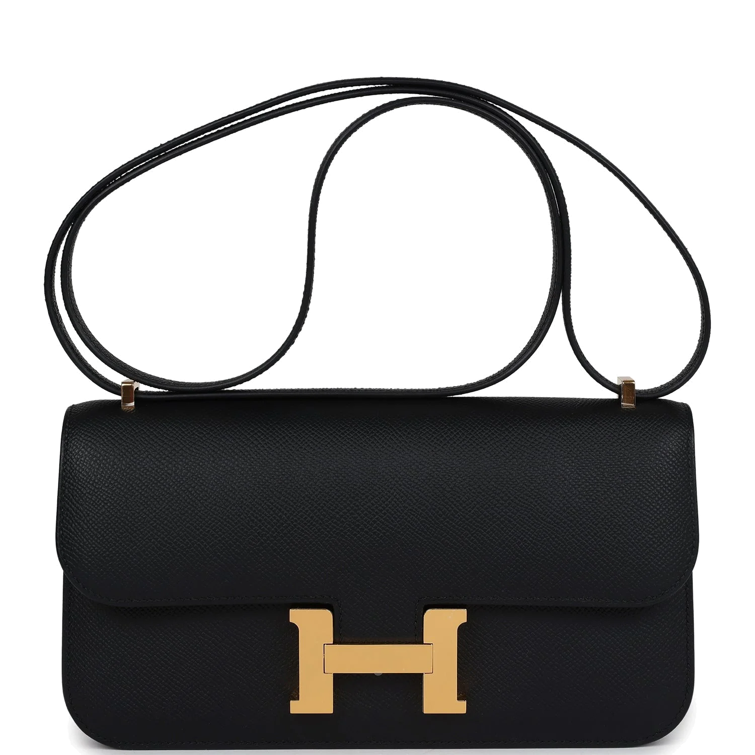 Hermes Constance Elan Black Epsom Gold Hardware — фото 2
