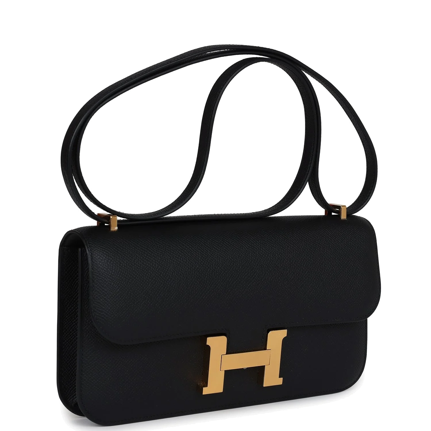Hermes Constance Elan Black Epsom Gold Hardware — фото 3