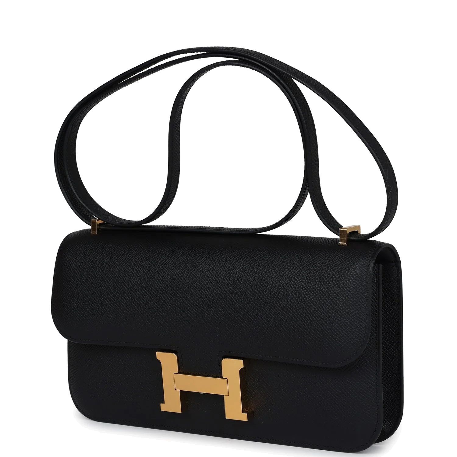Hermes Constance Elan Black Epsom Gold Hardware — фото 6