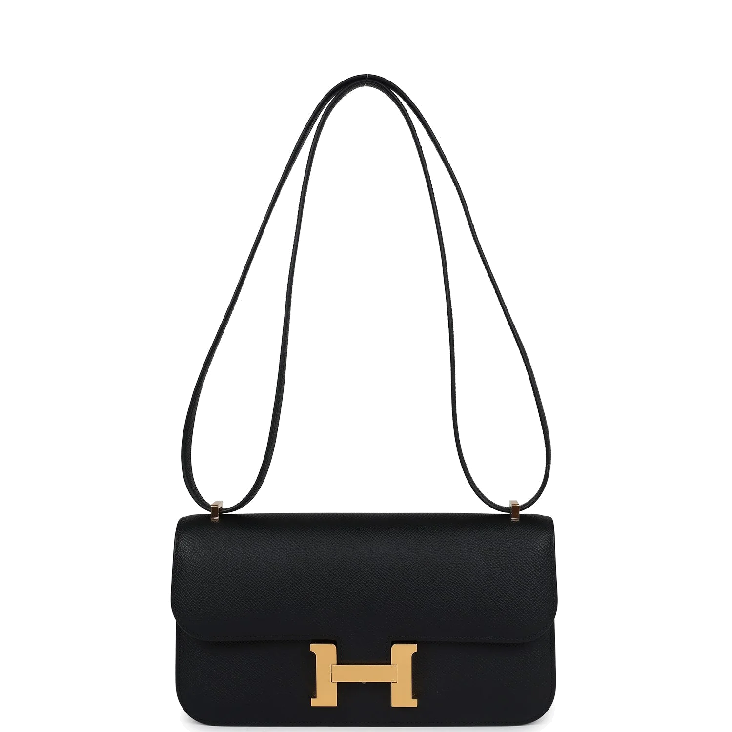 Hermes Constance Elan Black Epsom Gold Hardware — фото 8
