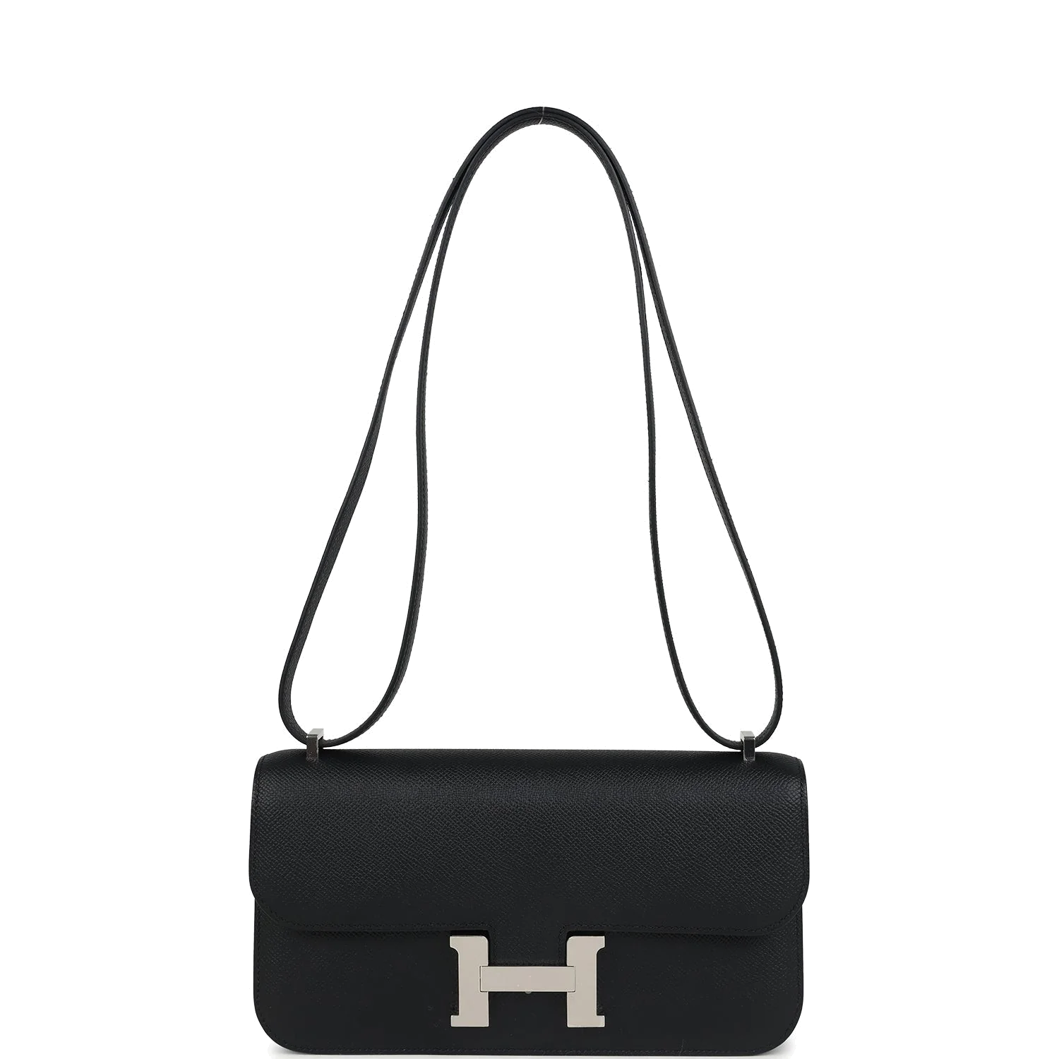Hermes Constance Elan Black Epsom Palladium Hardware — фото 8
