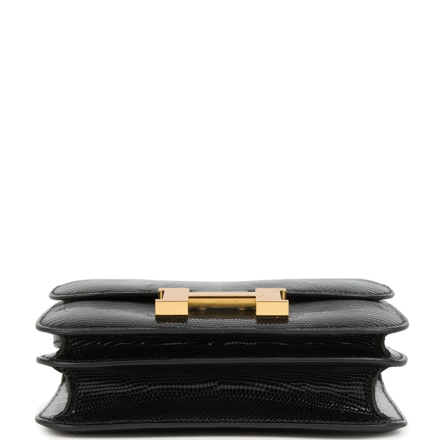 Hermes Constance 18 Black Varanus Salvator Lizard Gold Hardware Черный Varanus — фото 7