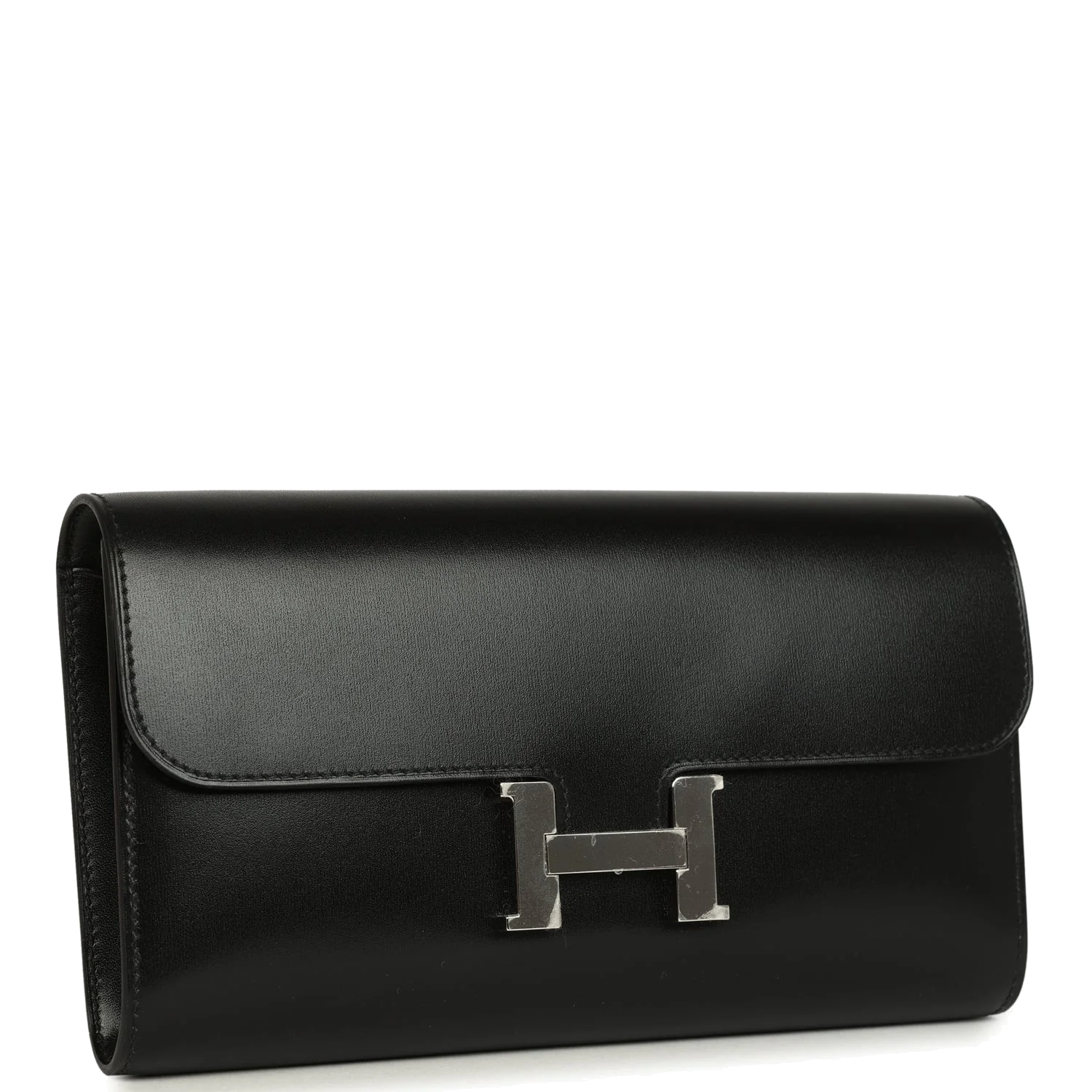 Hermes Constance Wallet To Go Black Box Palladium Hardware — фото 3