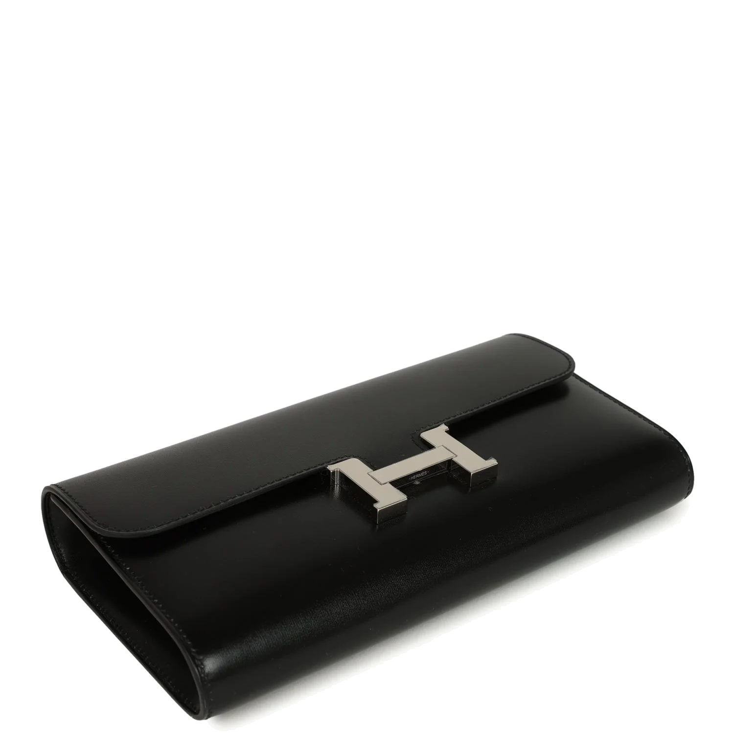 Hermes Constance Wallet To Go Black Box Palladium Hardware — фото 7