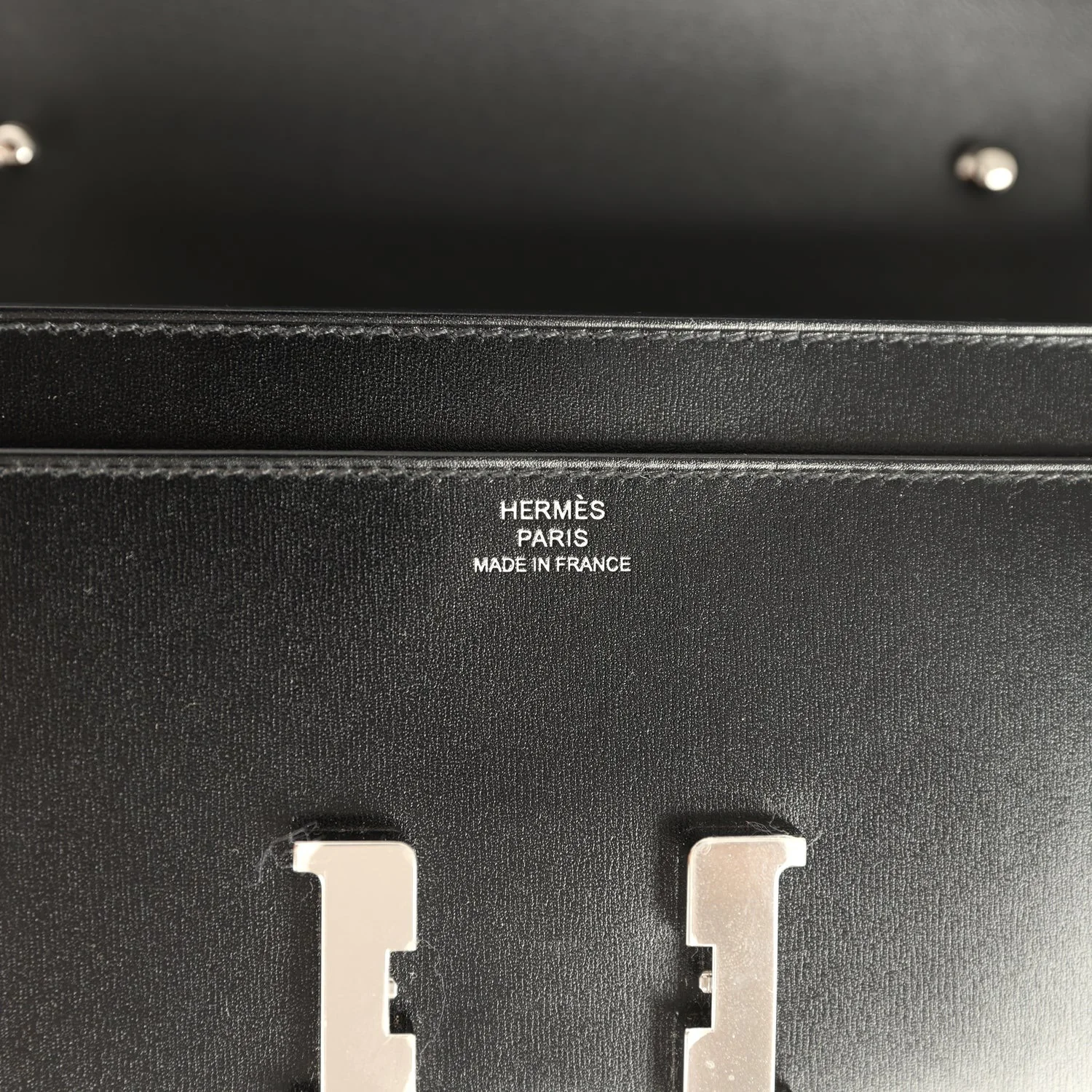 Hermes Constance Wallet To Go Black Box Palladium Hardware — фото 8