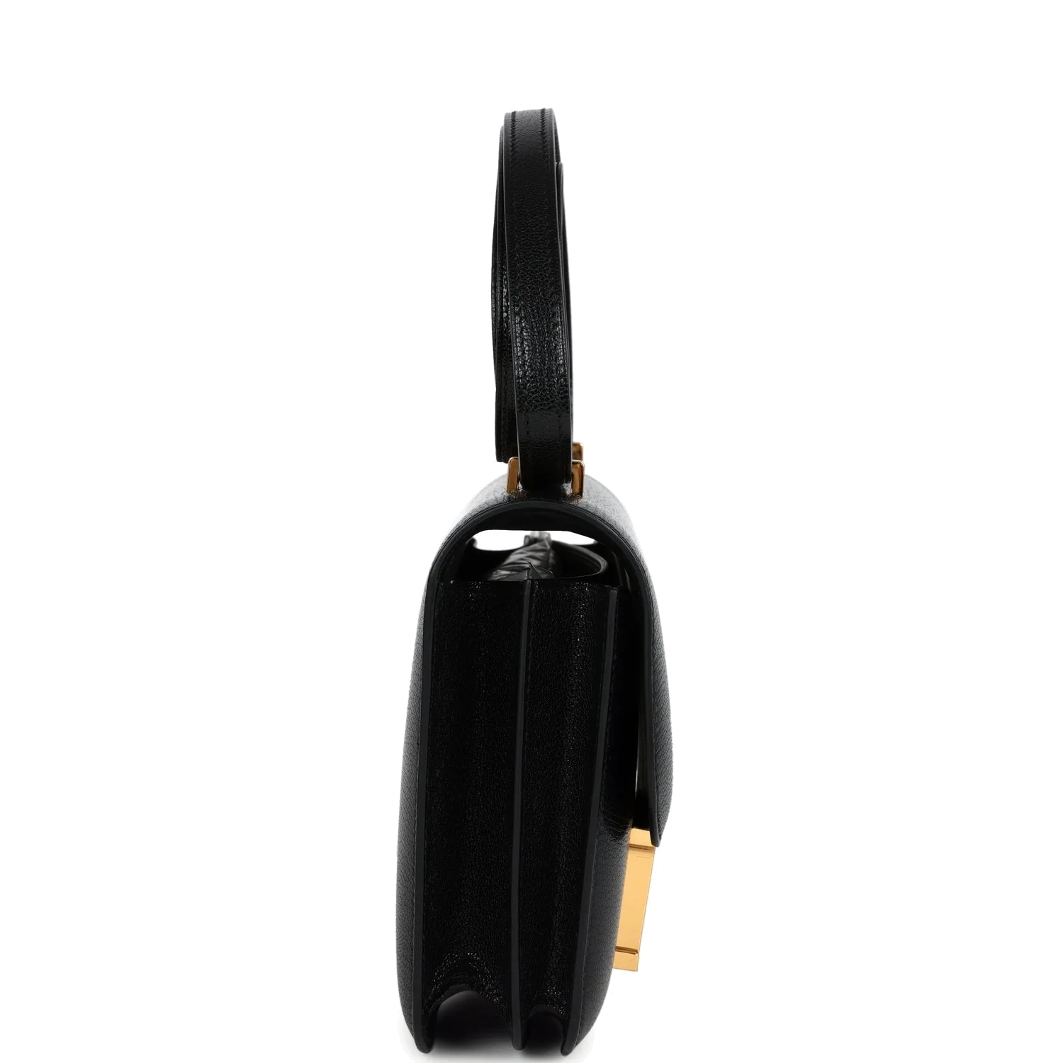 Hermes Constance 18 Black Chevre Chamkila Gold Hardware Черный Chevre — фото 4