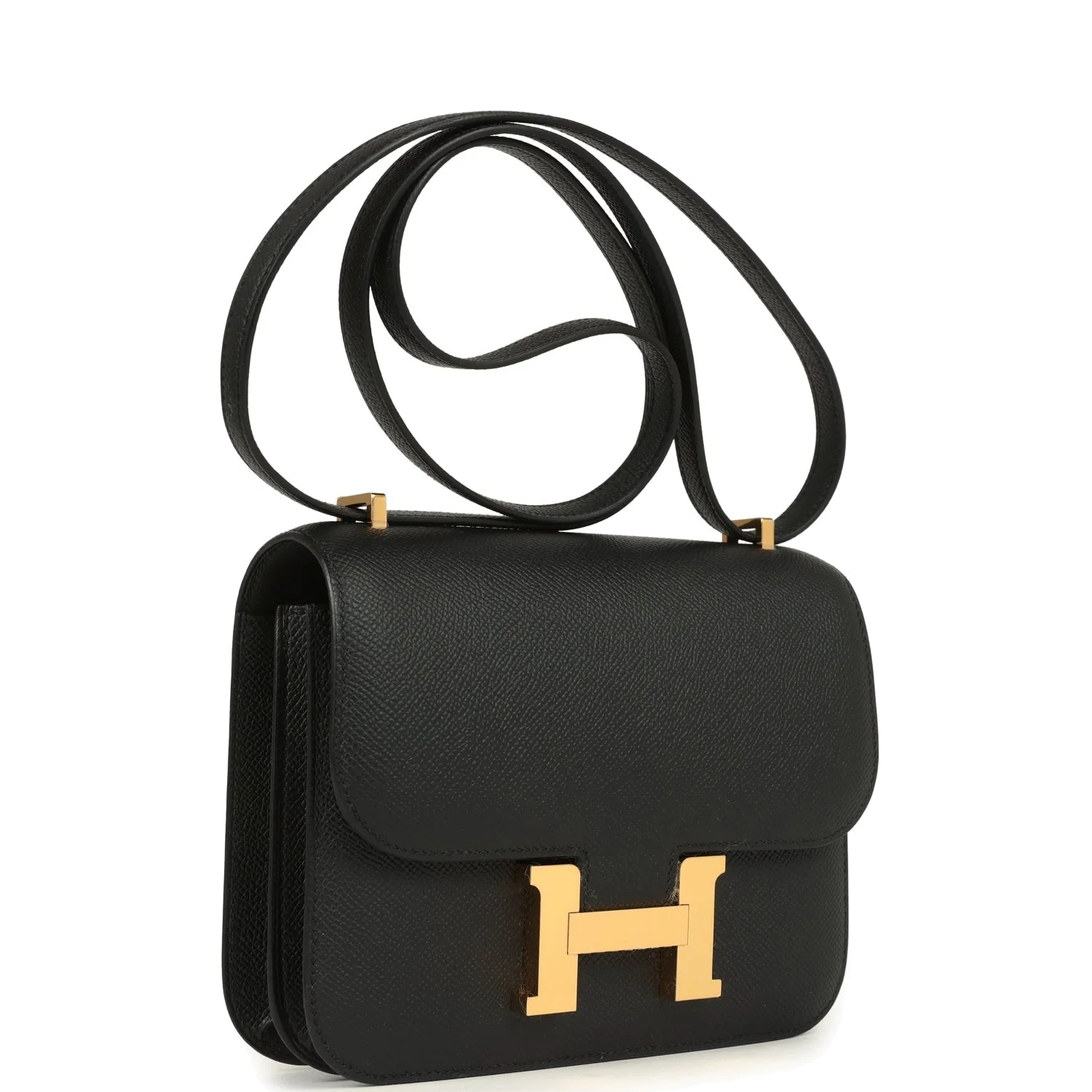 Hermes Constance 18 Black Epsom Gold Hardware Черный Epsom — фото 3