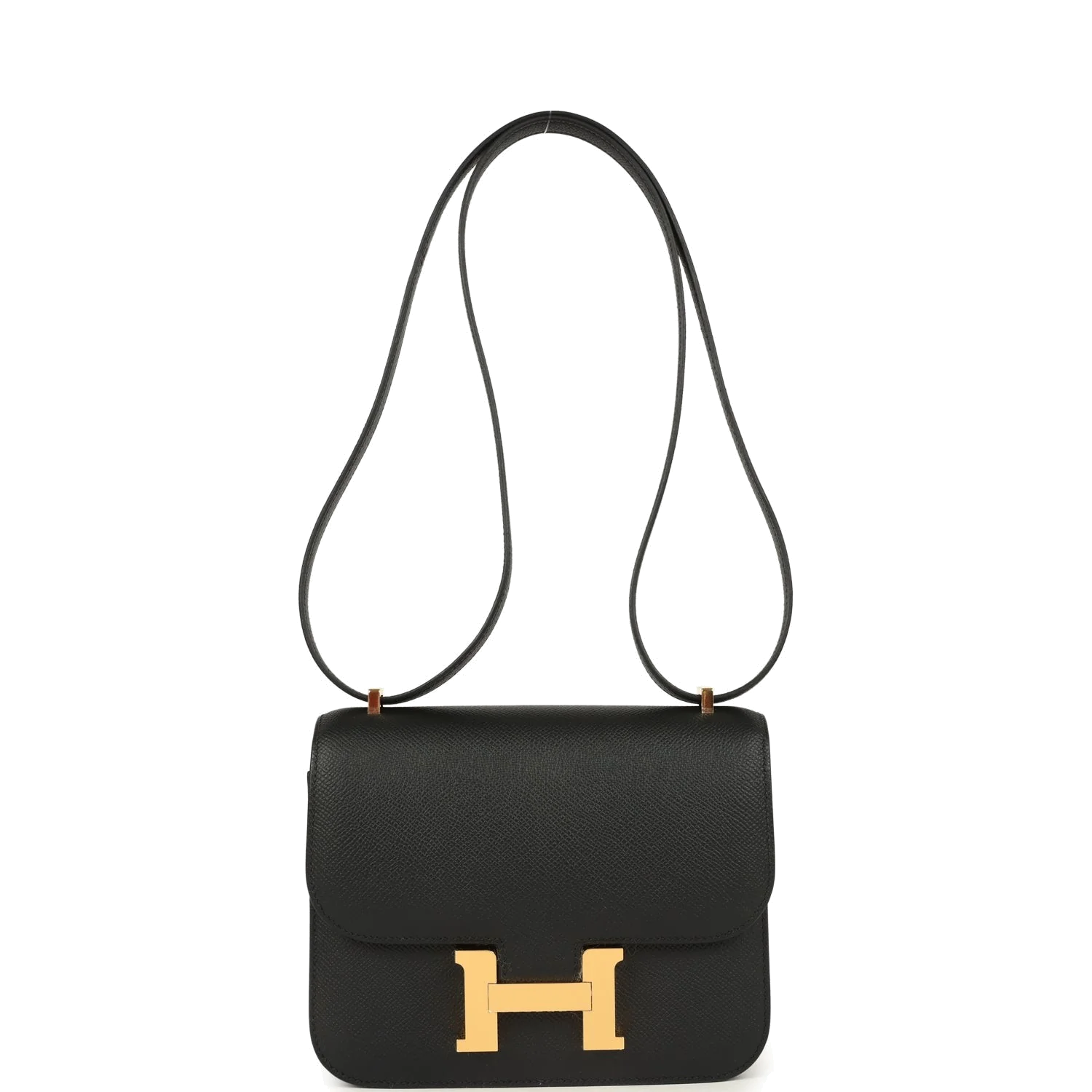 Hermes Constance 18 Black Epsom Gold Hardware Черный Epsom — фото 7